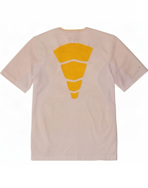 Nike Mens Dri Fit T-Shirt Top Small White Colourblock Polyester