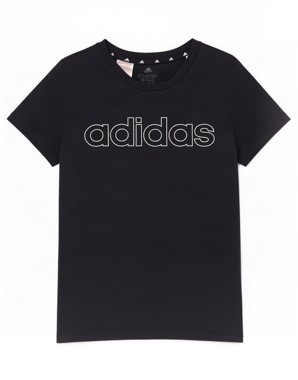 Adidas Girls Graphic T-Shirt Top 13-14 Years Navy Blue Cotton
