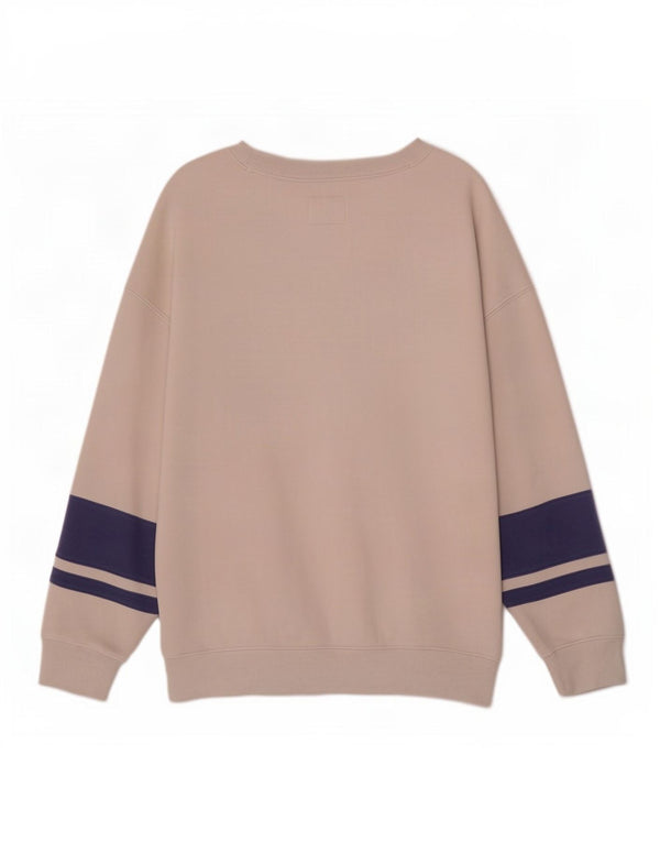 Abercrombie & Fitch Mens Sweatshirt Jumper Large Off White Colourblock