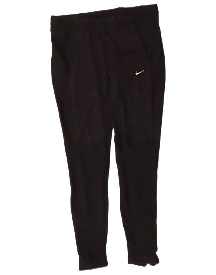 Nike Womens Leggings US 8/10 Medium Black Polyester