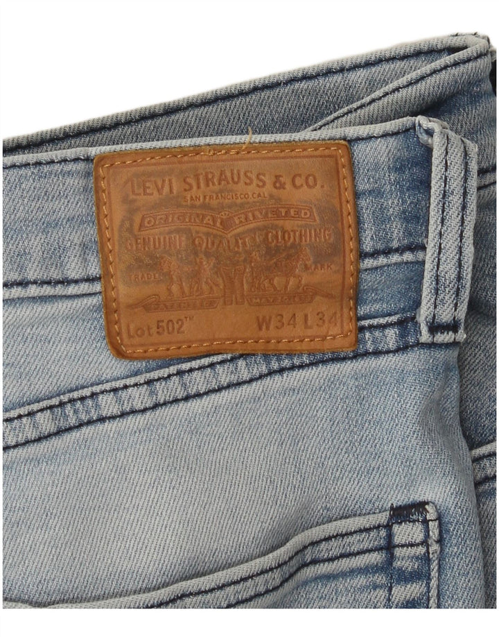 Levi's Mens 502 Tapered Jeans W34 L34 Blue