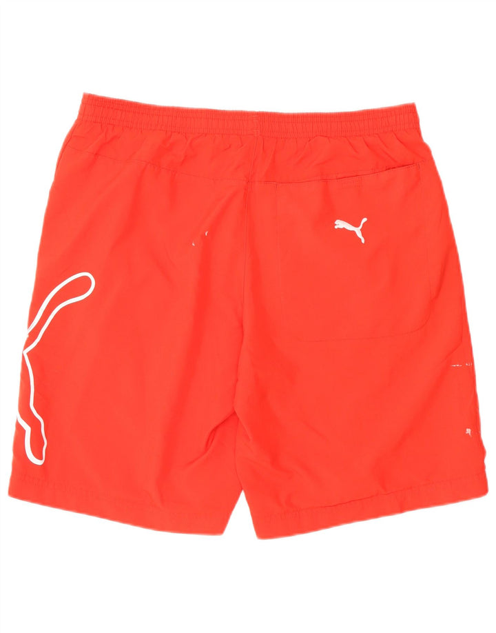 Puma Mens Graphic Sport Shorts Small  Red