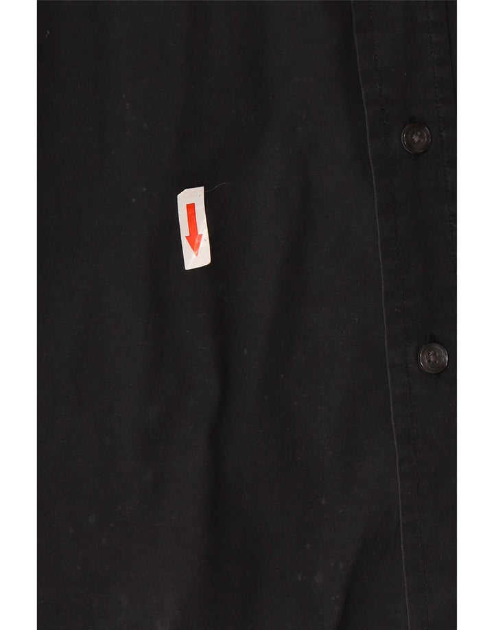 Benetton Mens Shirt Medium Black