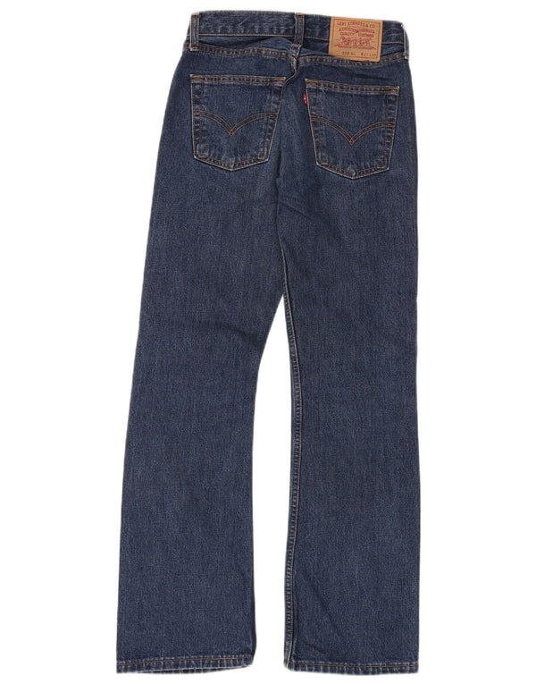 Levi's Mens 555 Relaxed Fit Straight Jeans W27 L32 Navy Blue Cotton