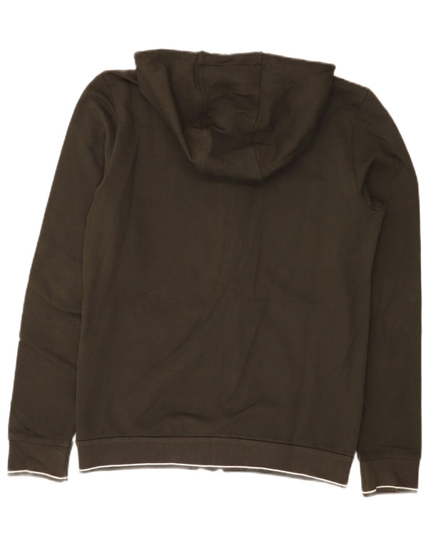 Armani Exchange Mens Zip Hoodie Sweater XS Khaki Cotton