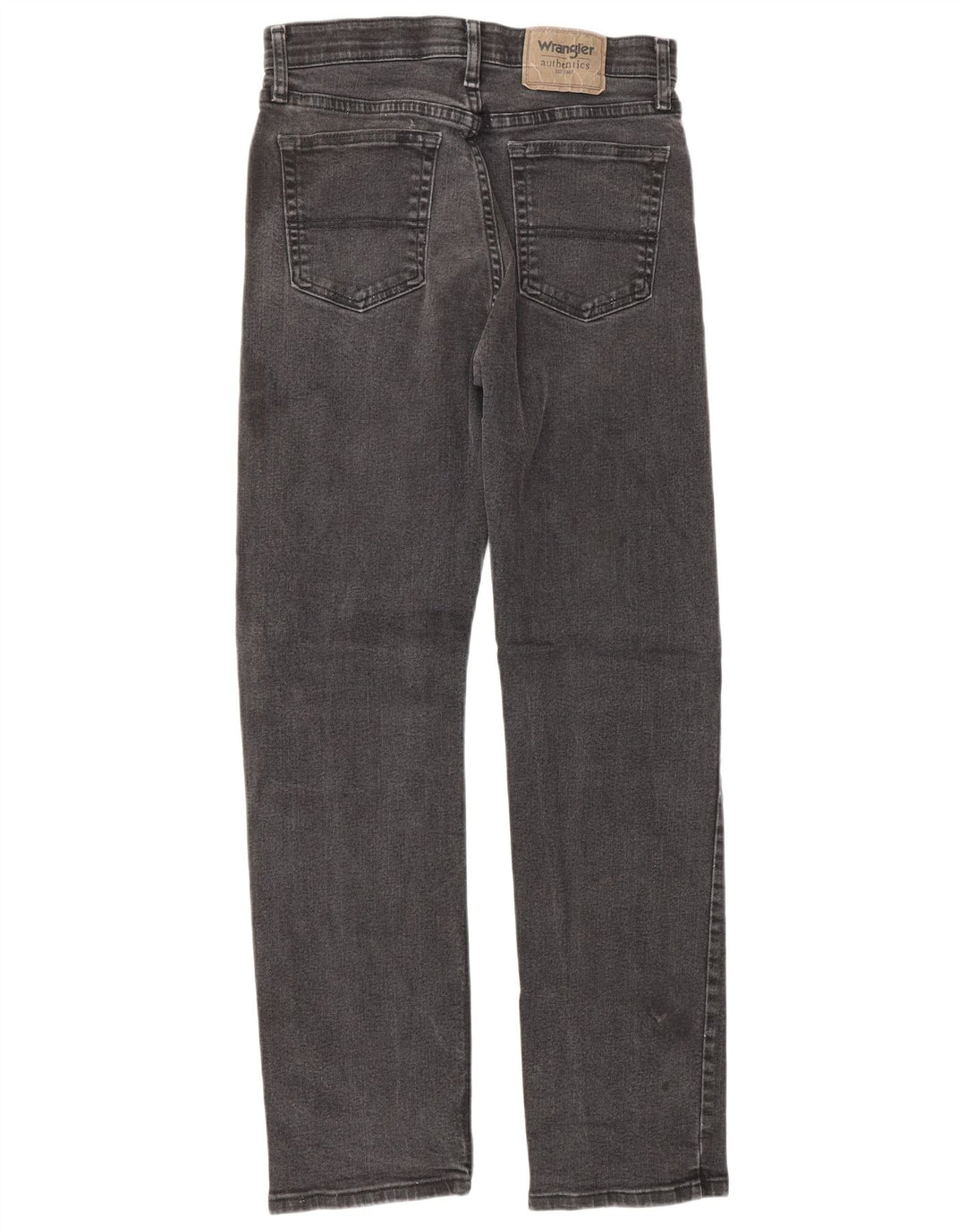 Wrangler Mens Straight Jeans W28 L30 Grey Cotton