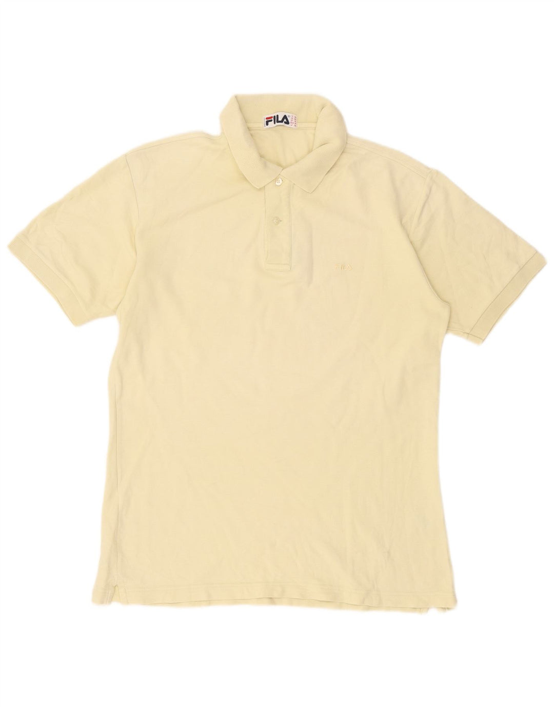 Fila Mens Polo Shirt IT 50 Large Yellow