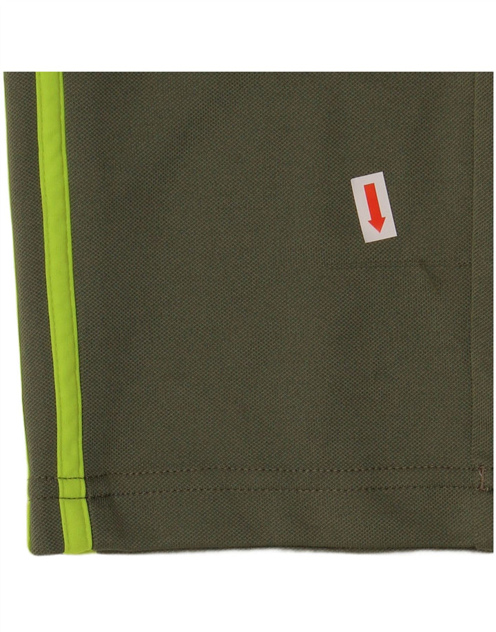 ADIDAS Boys Climalite Tracksuit Trousers 11-12 Years  Khaki Polyester
