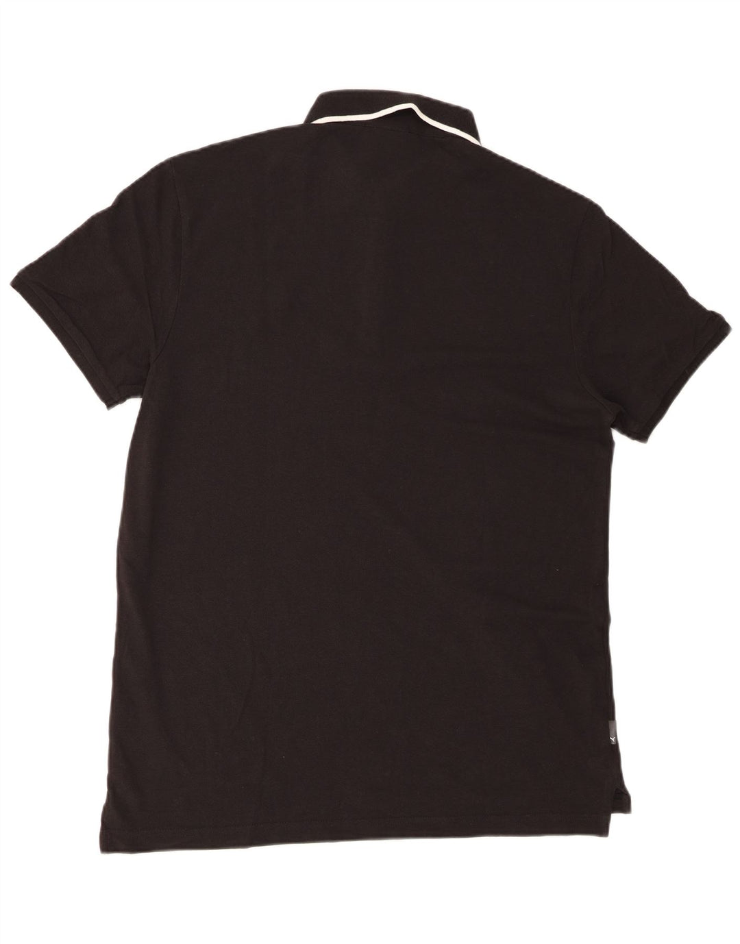 Puma Mens Polo Shirt Large Black Cotton