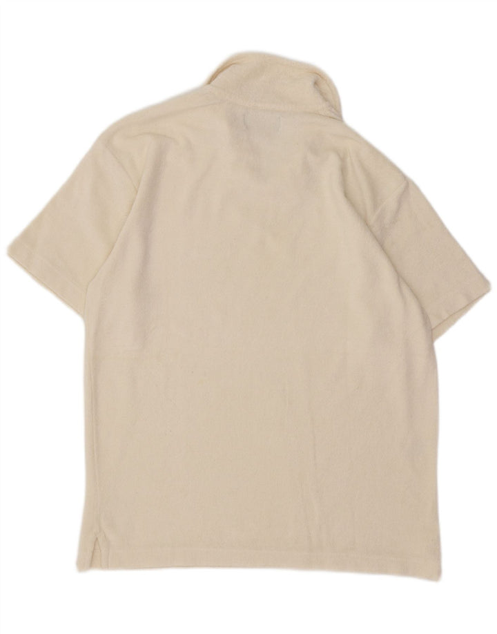 Lee Mens Polo Shirt Large Off White Cotton