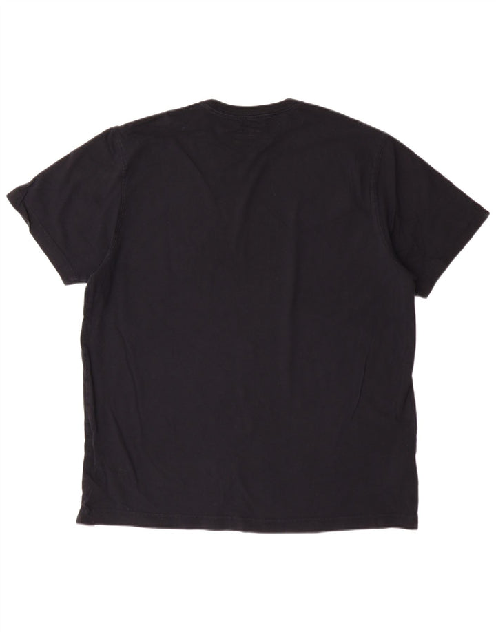 EDDIE BAUER Mens T-Shirt Top Large Black Cotton