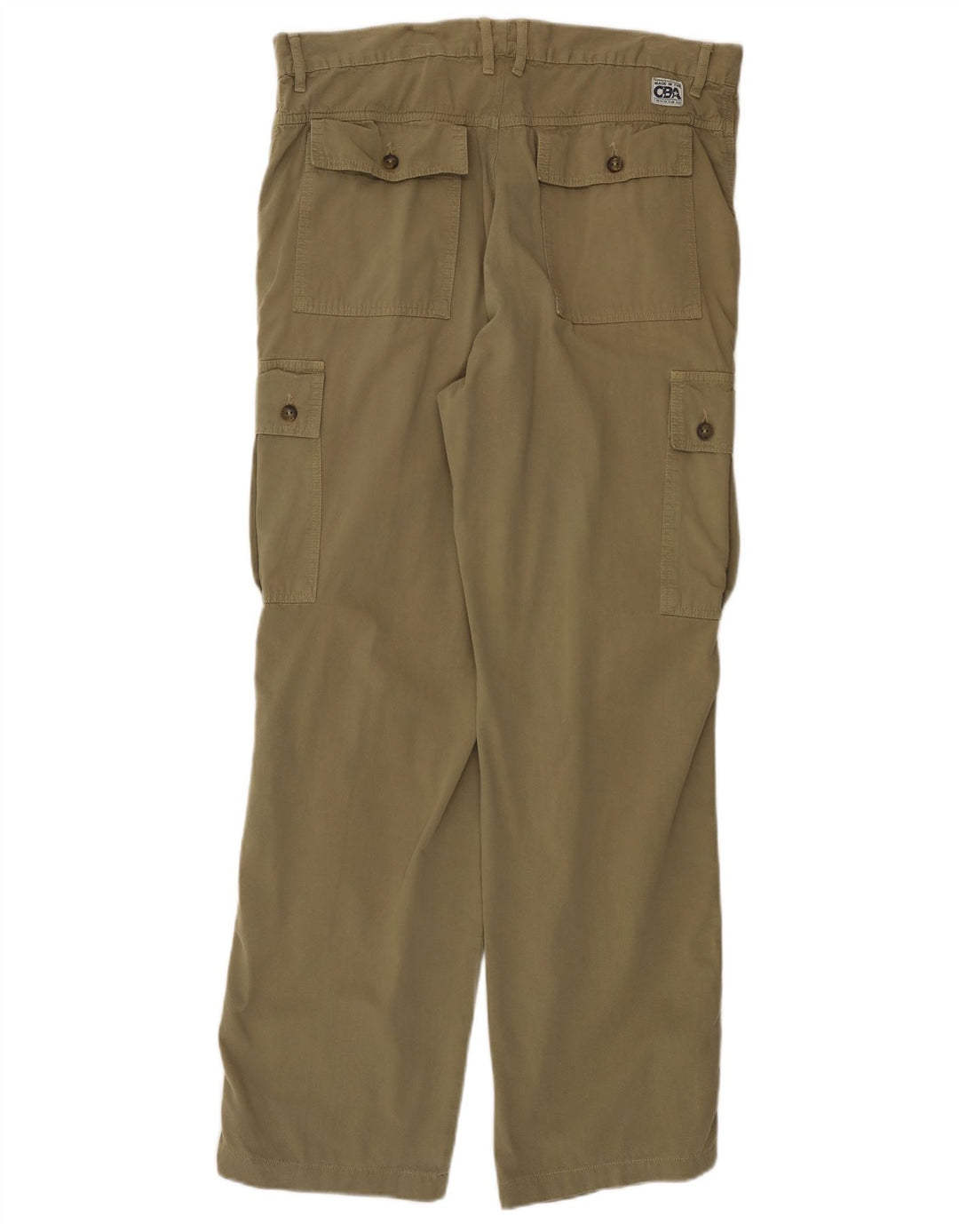 CARRERA Mens Straight Cargo Trousers IT 54 2XL W36 L31 Khaki Cotton