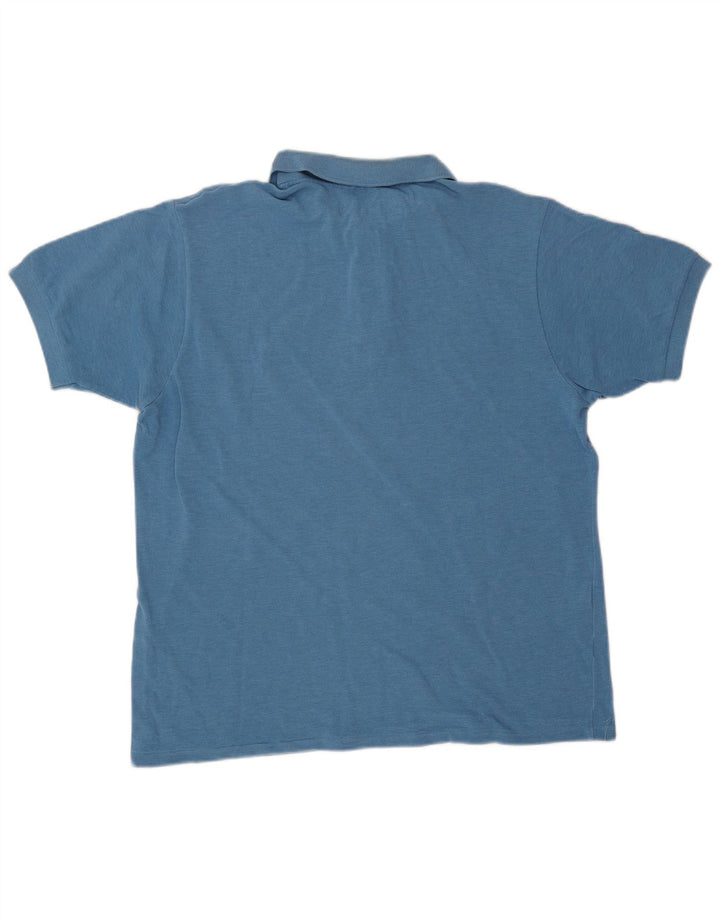 Lacoste Mens Polo Shirt Size 5 Large Blue Cotton
