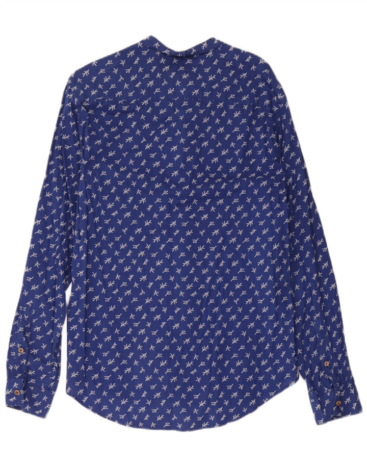 Benetton Mens Shirt XS Blue Floral