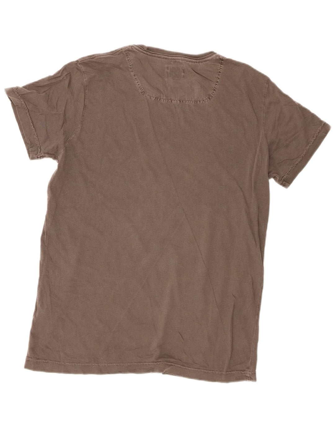 Diesel Mens Graphic T-Shirt Top Medium Grey Cotton