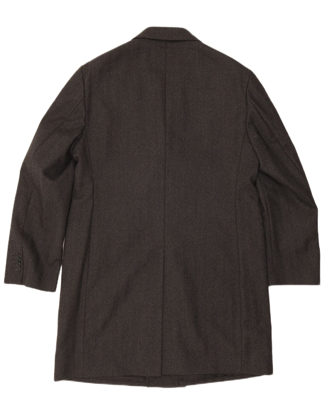Ader Mens Double Breasted Overcoat IT 54 2XL Grey Wool