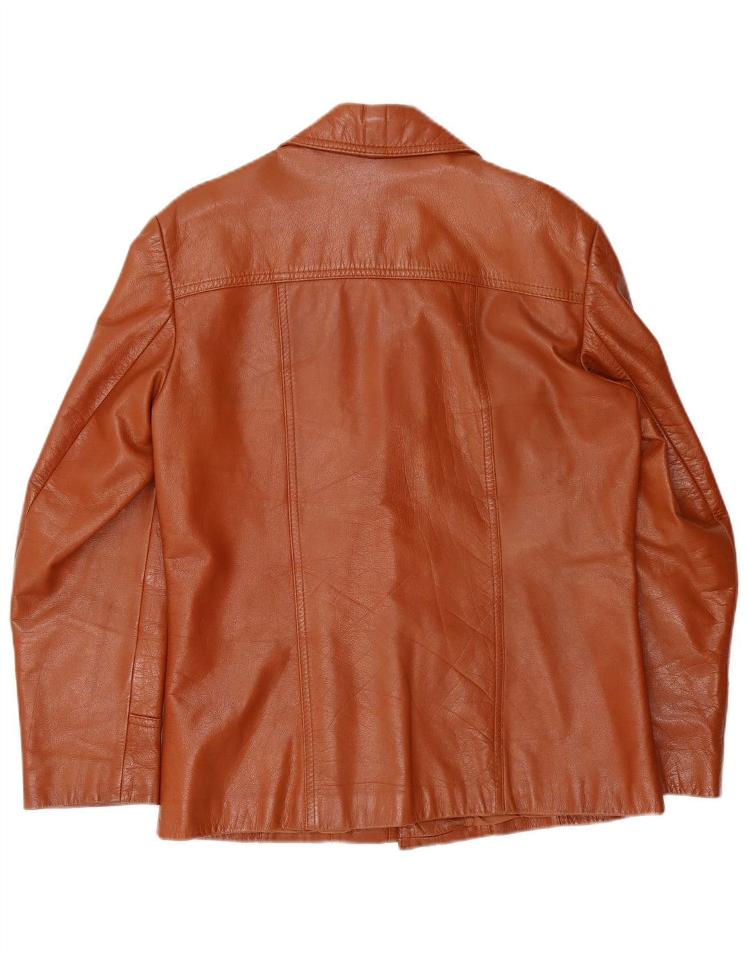 Vintage Mens Leather Jacket UK 38 Medium Brown