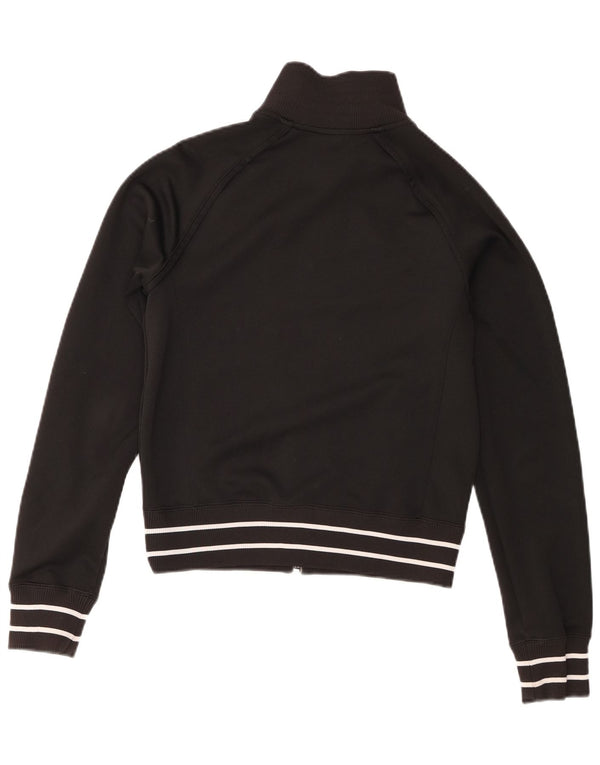 The North Face Womens Tracksuit Top Jacket UK 8 Small Black Polyester