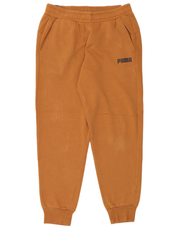 Puma Mens Tracksuit Trousers Joggers Large  Brown Cotton