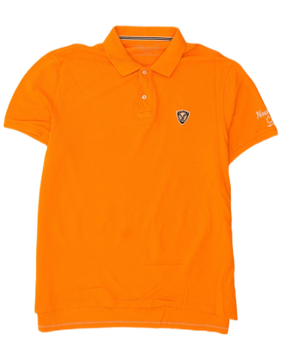 American Eagle Mens Polo Shirt 2XL Orange Cotton