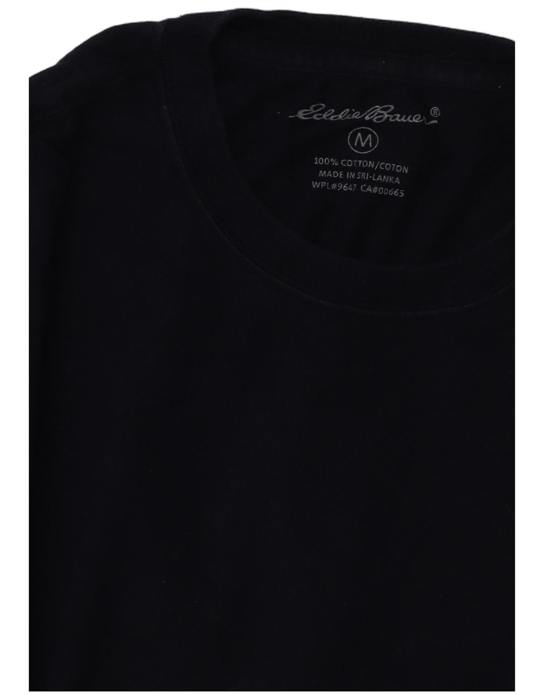 EDDIE BAUER Mens Top Long Sleeve Medium Navy Blue Cotton