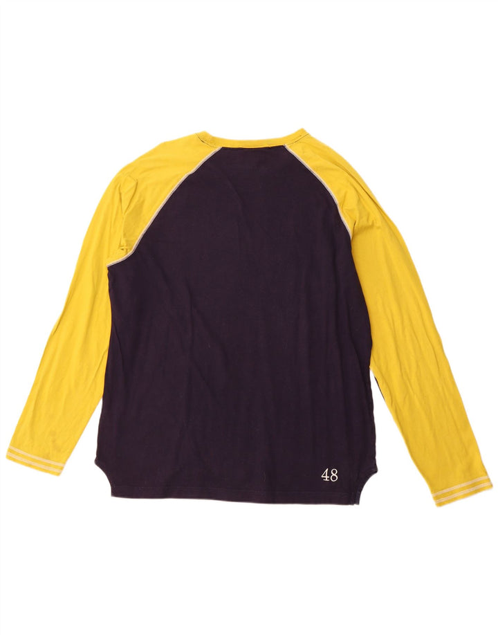 PUMA Mens Top Long Sleeve XL Navy Blue Colourblock Sports