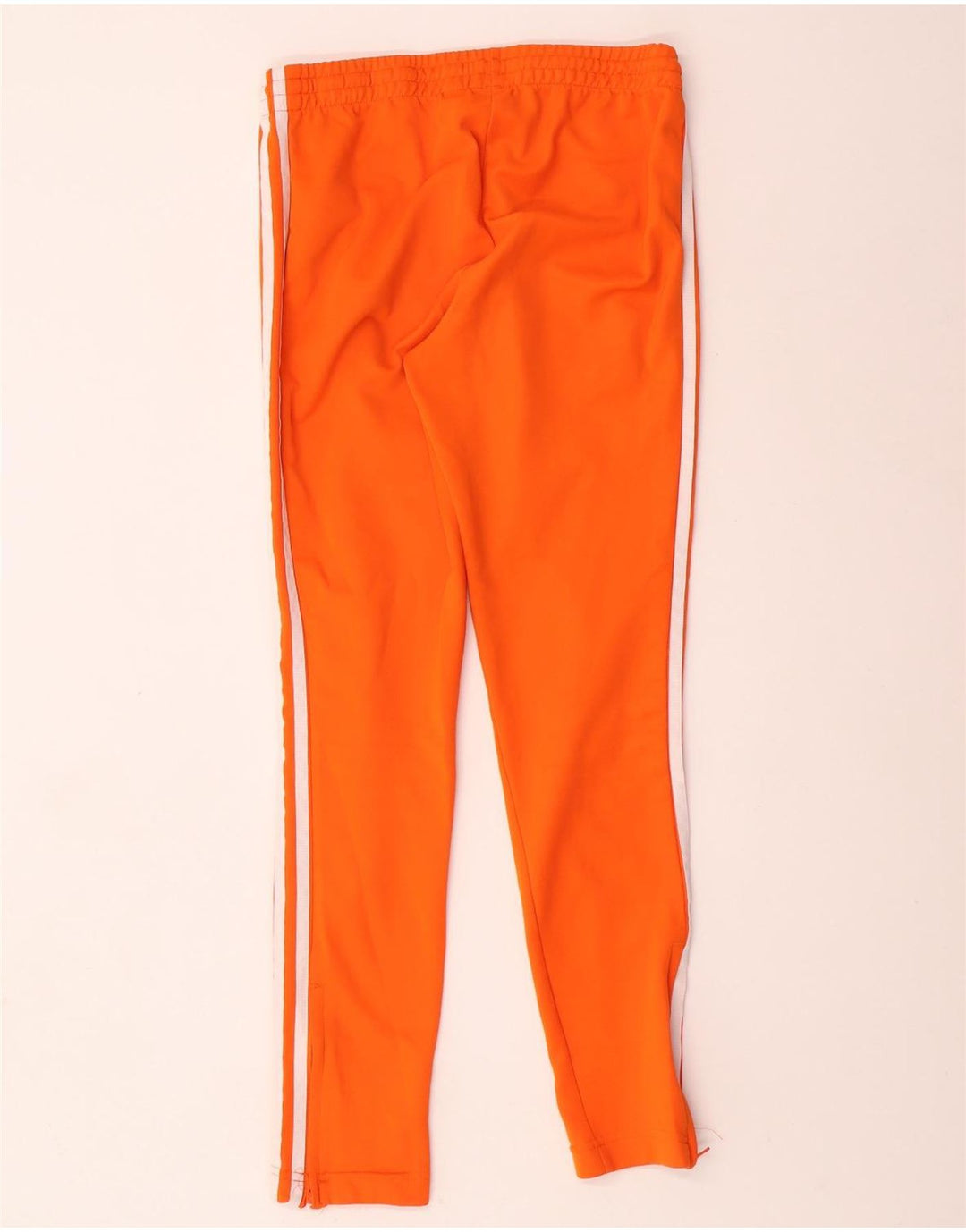 ADIDAS Womens Tracksuit Trousers UK 6 XS Orange Polyester
