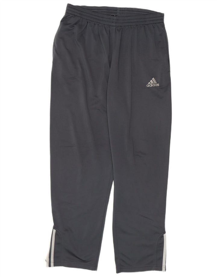 ADIDAS Mens Tracksuit Trousers UK 42/44 Large  Navy Blue Polyester