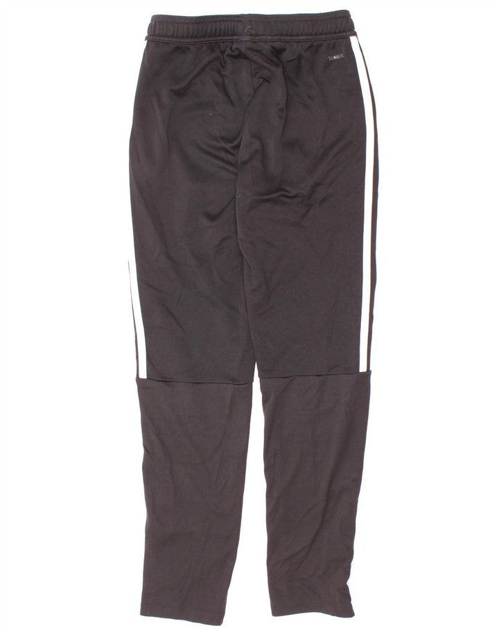 Adidas Boys Climalite Tracksuit Trousers 11-12 Years Black Polyester