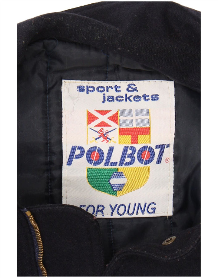 POLBOT Boys Windbreaker Coat 14-15 Years Navy Blue