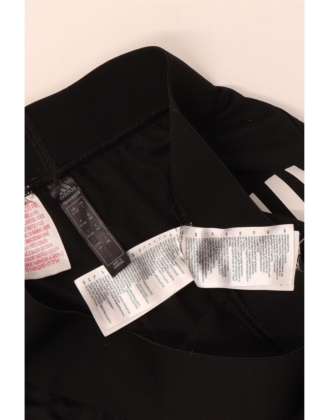 ADIDAS Girls Aeroready Sport Shorts 13-14 Years Black Polyester