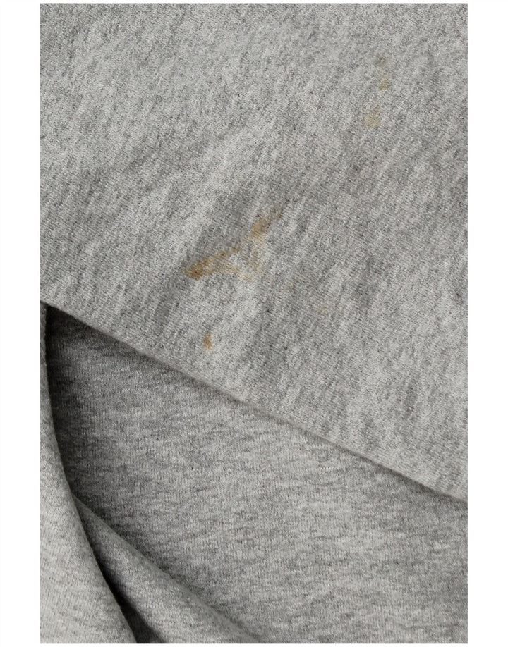 CREW CLOTHING Womens Zip Neck Sweatshirt Jumper UK 20 2XL Grey Cotton