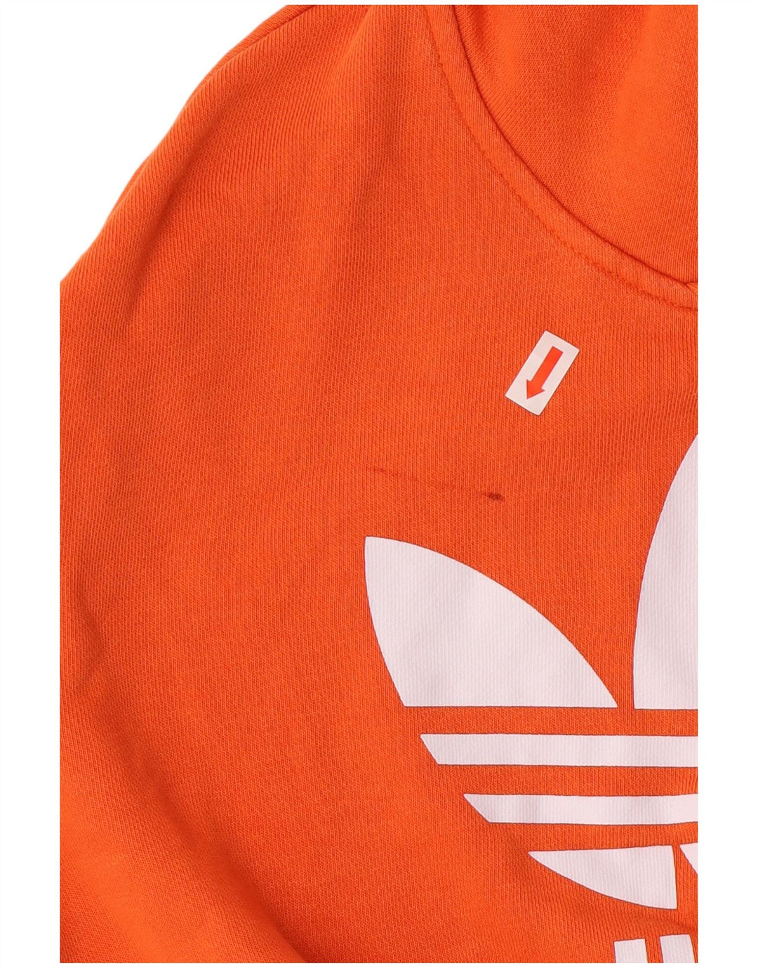 ADIDAS Boys Graphic Hoodie Jumper 12-13 Years Orange Cotton