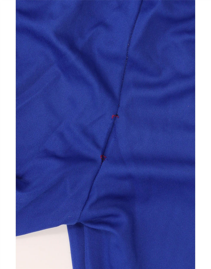 ADIDAS Boys Tracksuit Trousers 13-14 Years Blue Polyester