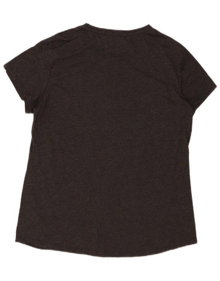 PUMA Womens Graphic T-Shirt Top UK 16 Large Grey Polyester