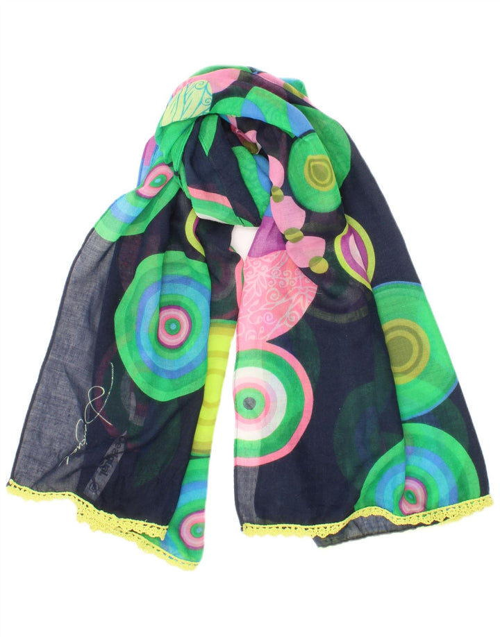 Desigual Womens Rectangle Scarf One Size Multicoloured Bohemian