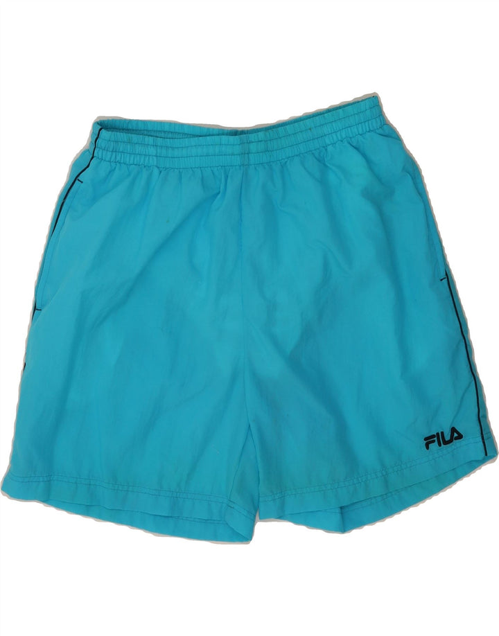 FILA Mens Sport Shorts Large  Blue Polyester Vintage Fila and Second-Hand Fila from Messina Hembry 