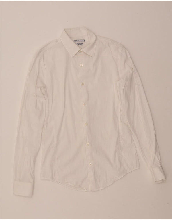 ZARA Mens Slim Fit Shirt Small White