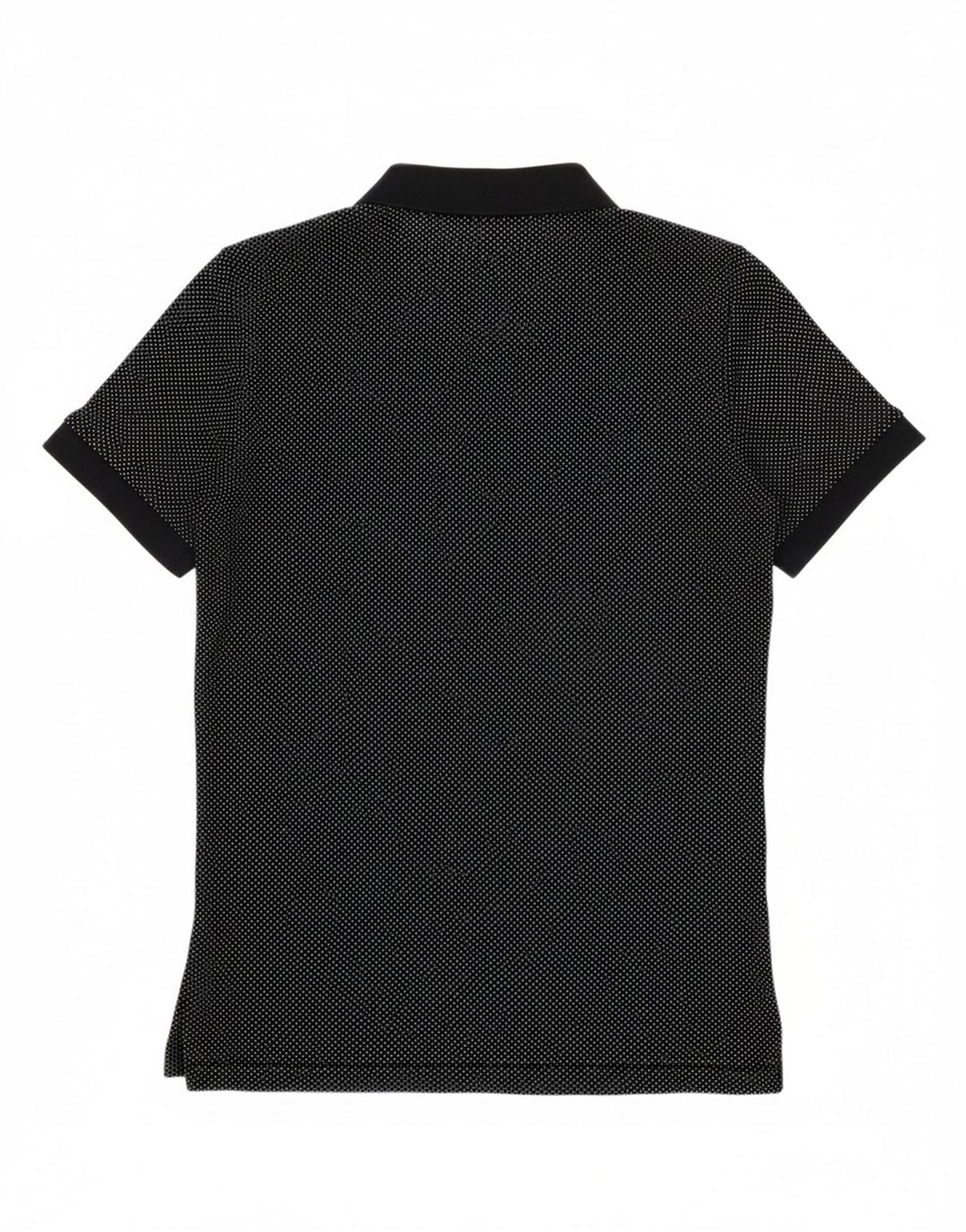 FRENCH CONNECTION Mens Polo Shirt Medium Black Polka Dot Cotton