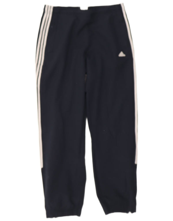 Adidas Womens Tracksuit Trousers Joggers UK 12 Medium Navy Blue Polyester
