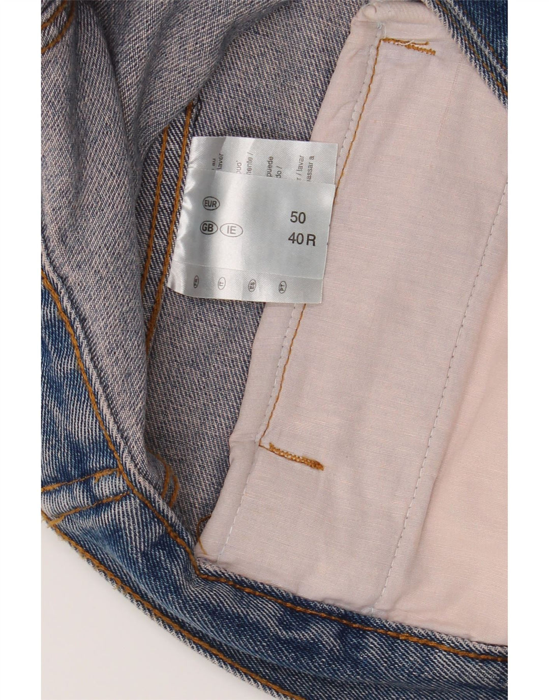 DENIM STYLE Mens Denim Jacket UK 40 Large Blue Cotton Vintage Denim Style and Second-Hand Denim Style from Messina Hembry 