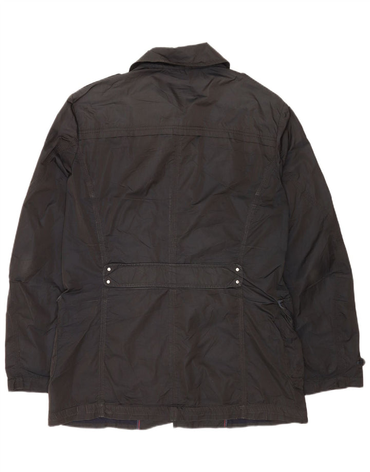 PEUTEREY Mens Military Jacket EU 54 2XL Black Polyester