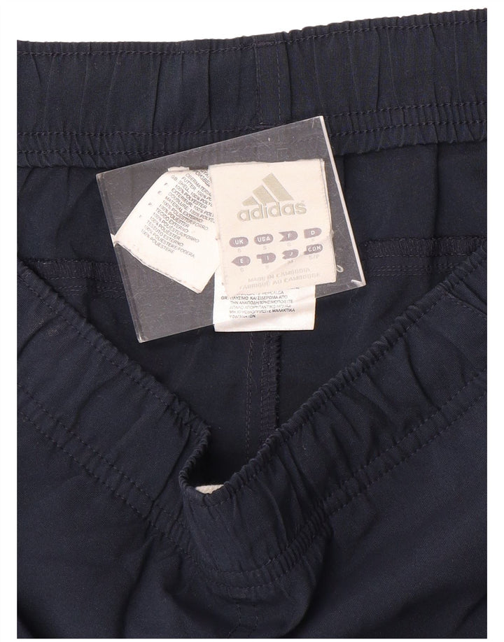 ADIDAS Mens Climalite Sport Shorts Small  Navy Blue Colourblock Polyester