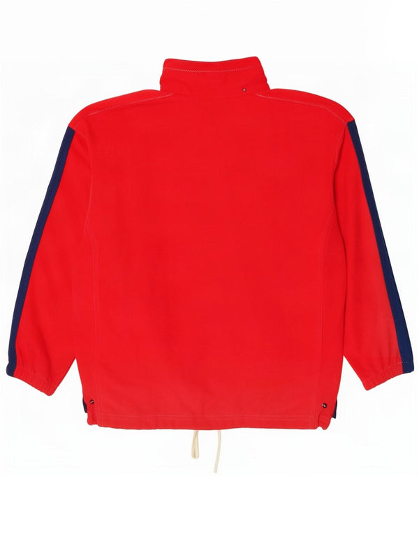 Diadora Mens Graphic Loose Fit Tracksuit Top Jacket Small Red Colourblock