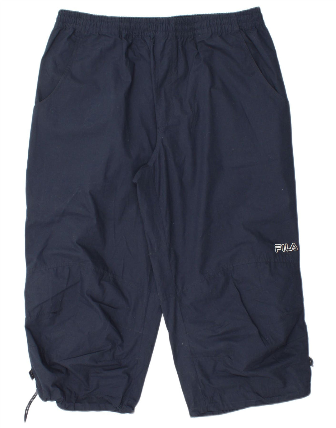 Fila Mens Capri Tracksuit Trousers Large  Navy Blue Polyester