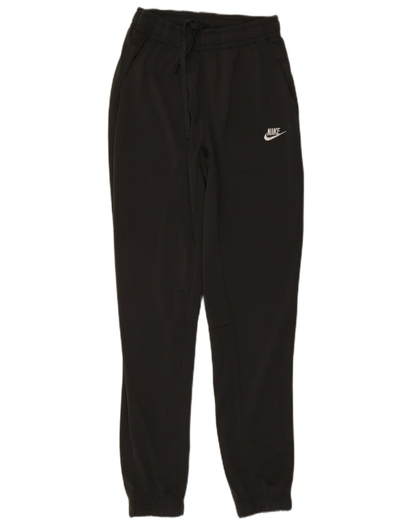NIKE Mens Tracksuit Trousers Joggers Small  Black Polyester
