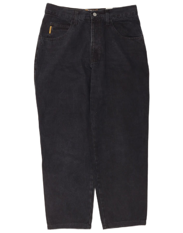 Armani Womens Tapered Jeans W30 L28 Black Cotton