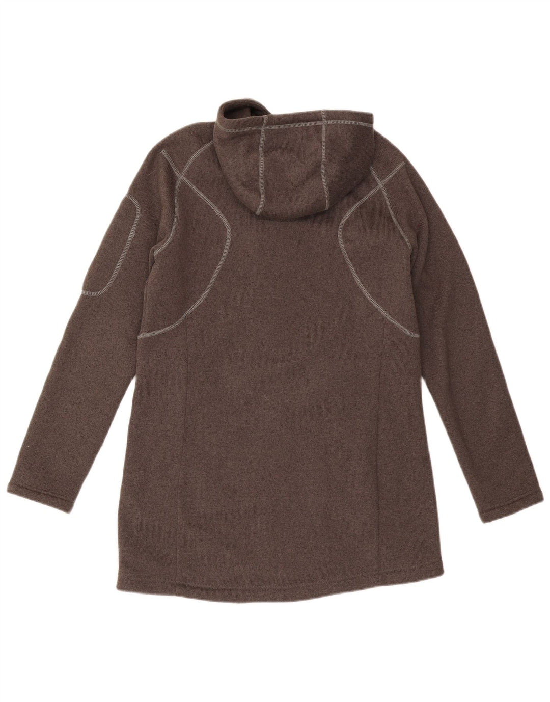 JACK WOLFSKIN Womens Hooded Tracksuit Top Jacket UK 16 Large Brown