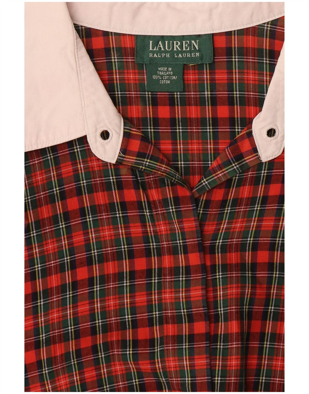 RALPH LAUREN Womens Shirt Blouse UK 18 XL Red Check