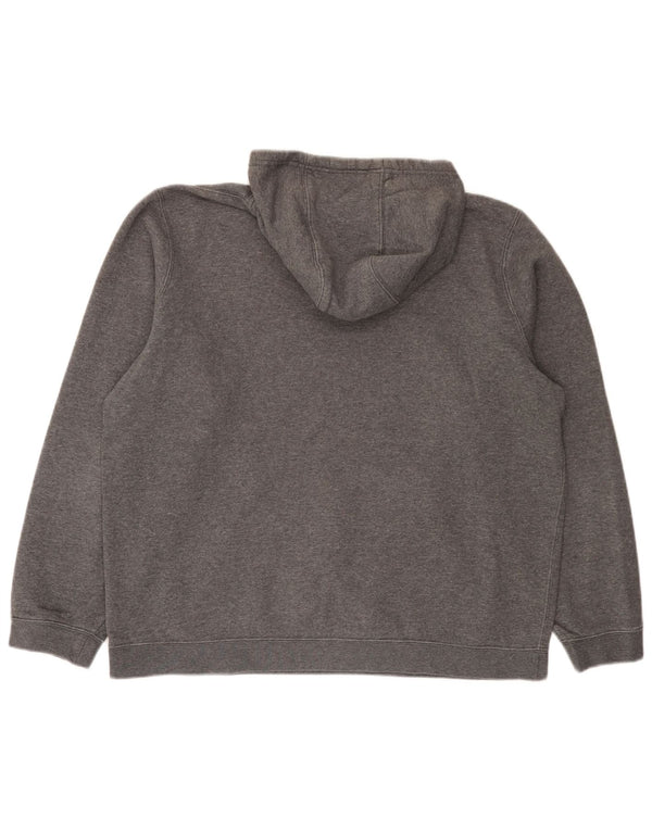 Nike Mens Hoodie Jumper XL Grey Cotton